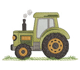 Tractor embroidery design– 7 Sizes - FineryEmbroidery